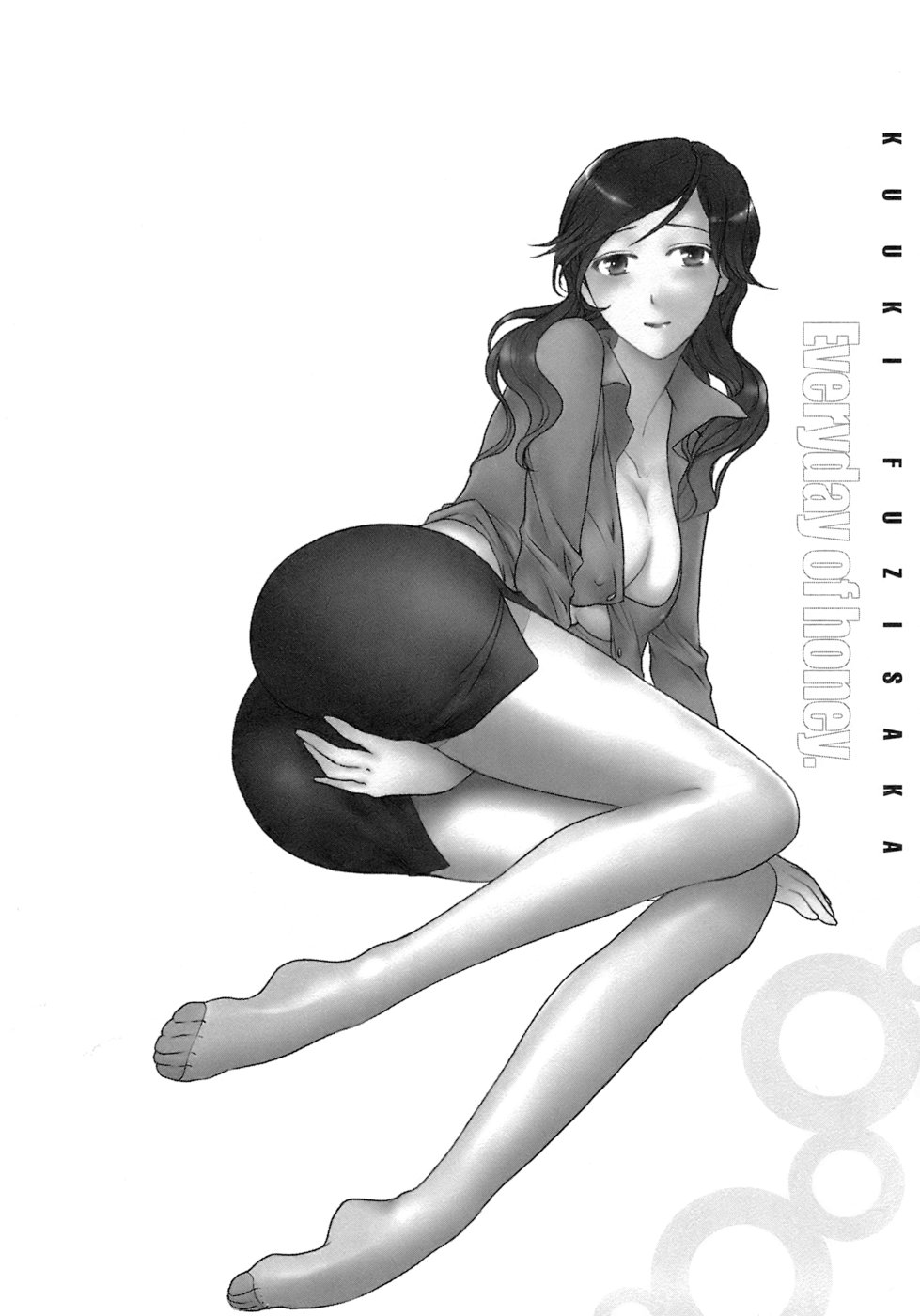 【エロ漫画】男性を誘惑しちゃう淫乱巨乳のお姉さん…おっぱい揉みや手マンをして生ハメ中出しいちゃラブセックスしちゃう【藤坂空樹：近距離恋愛チュウ!】