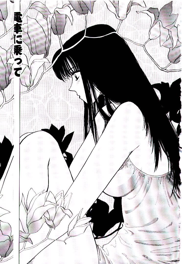 【エロ漫画】痴漢されて感じちゃう彼女…興奮が冷めず彼におねだりセックスしちゃう【ひろせみほ：電車に乗って】