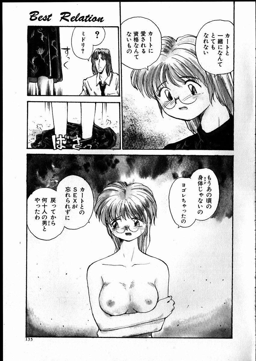 【エロ漫画】久しぶりに彼氏に会って嫉妬しちゃう眼鏡のかわいい美少女…乳首責めされたりフェラしてパイズリからの騎乗位の中出しセックスでど変態なトロ顔になっちゃう！【RaTe：Best Relation 第15講 穴埋め】