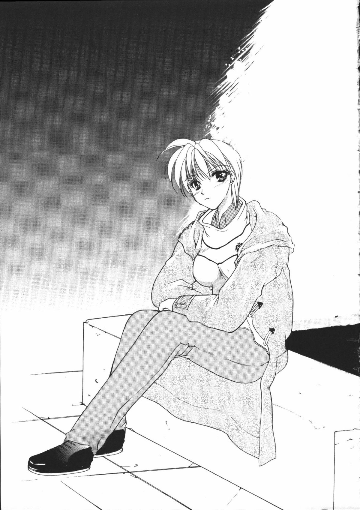 【エロ漫画】本から出てきた女悪魔とエッチして女体化してしまった主人公。すると友達が訪ねてきて、悪魔の魔法でエッチに暴走。友達に手マンされたり悪魔に巨乳を揉まれて、フェラさせられて口内射精。バイブを突っ込んだまま友達にセックスされちゃって、女のカラダで中出し絶頂！【有坂亜摘：メイク・ユー HAPPY】