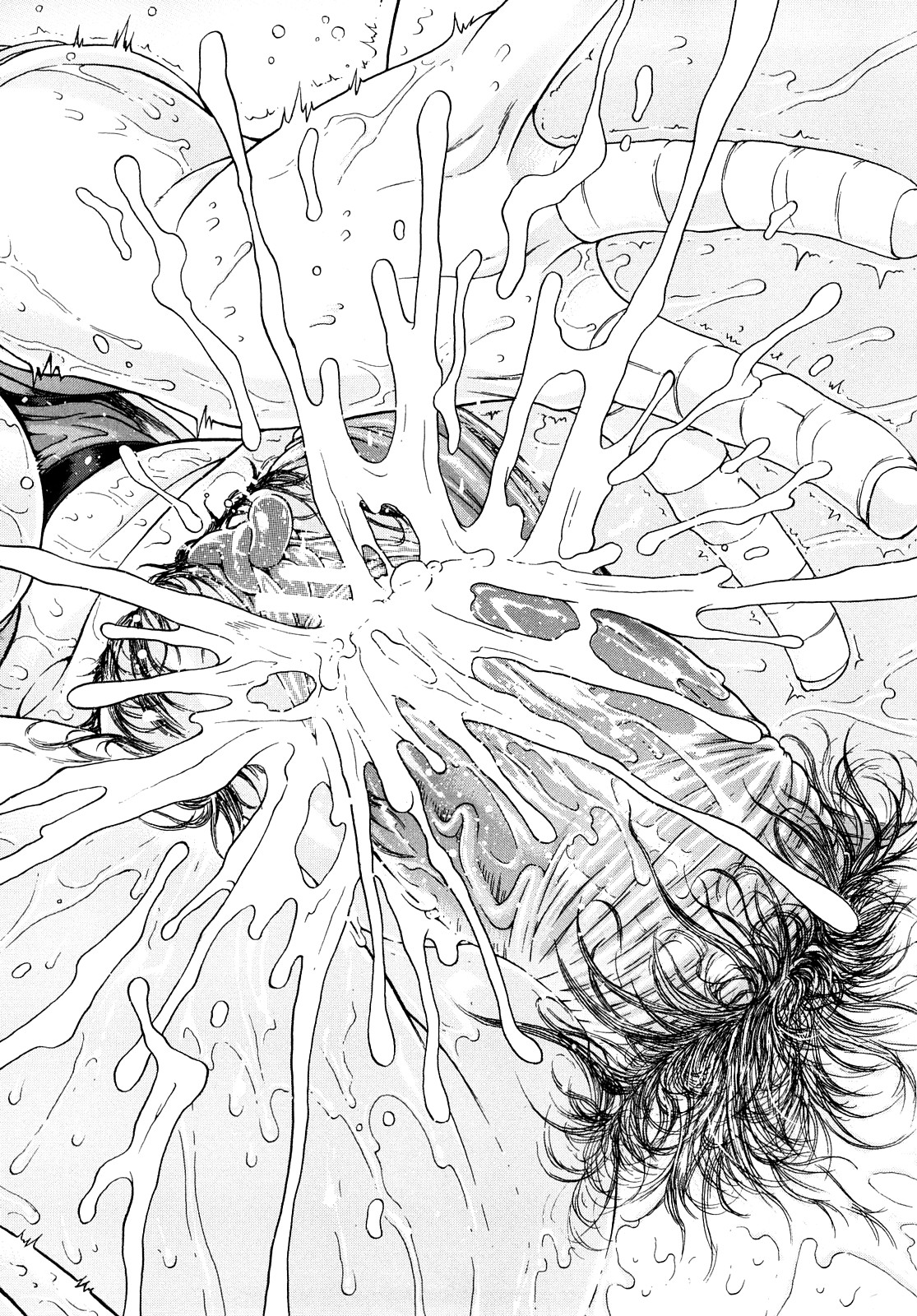 【エロ漫画】スパッツ姿で後輩を誘惑しちゃうメガネの淫乱巨乳の先輩…スパッツの上からクンニをさせて生ハメ中出しセックスでザーメンをぶっ放す【養酒オヘペ：早紀先輩(その後)】