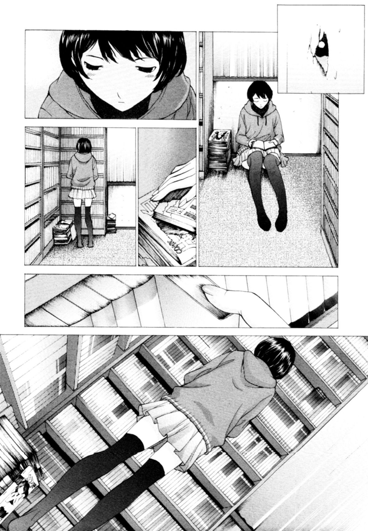 【エロ漫画】無防備にちっぱいを曝け出す日焼けしたロリ妹に欲情した兄が想像よりグロいマンコを開帳し６９で互いに舐め合い処女童貞の近親相姦で快楽を知る！【はらざきたくま：桃色団地の秘密】
