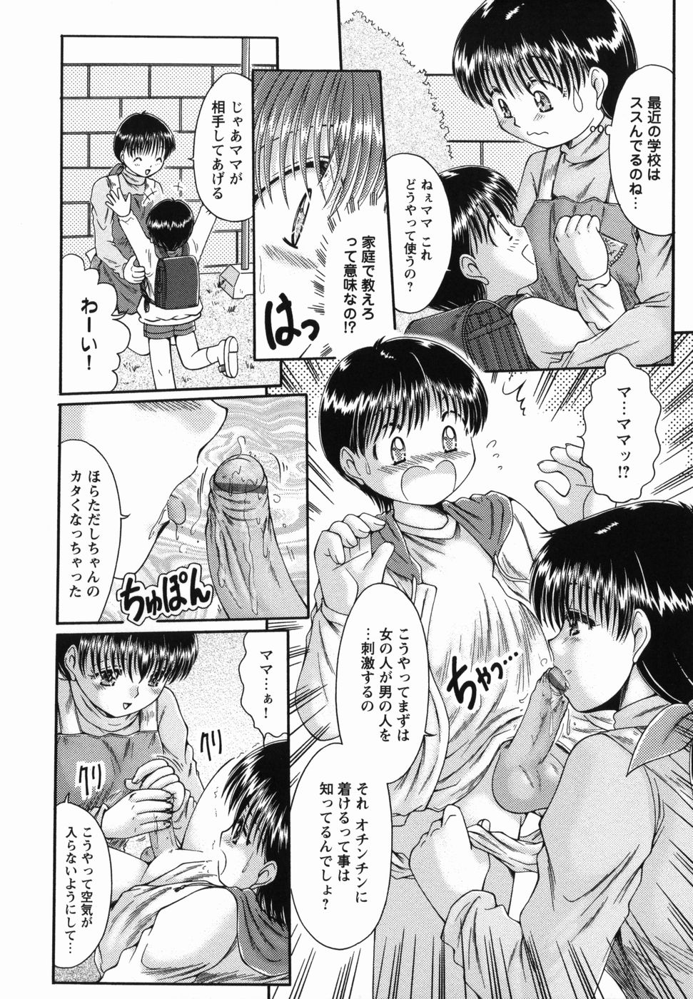 【エロ漫画】息子に性教育をしちゃうエッチな母親…ご奉仕フェラをしてゴムをつけて騎乗位で近親相姦セックスしちゃう【夏川冬：わが家の性教育】